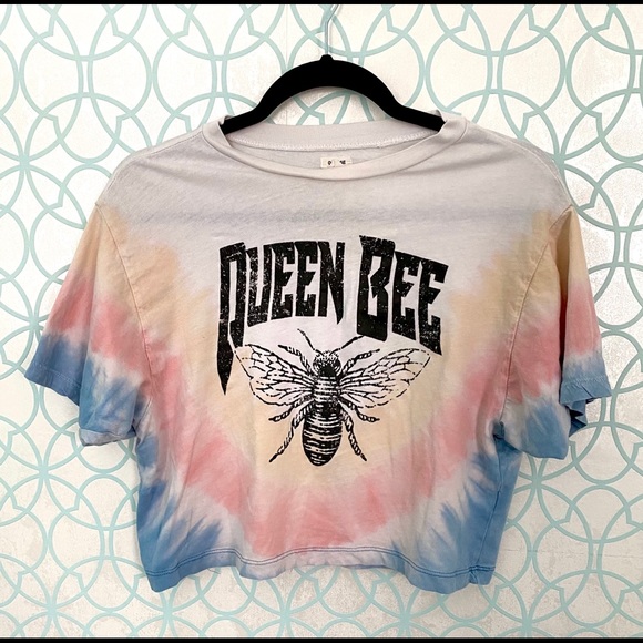 Cropped tie dye graphic tee - Picture 2 of 4